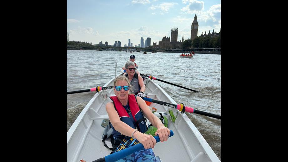 Pic taken inside the boat during the race with Houses of Parliament in the background.