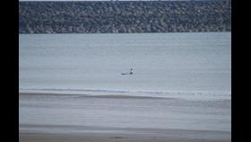 Port Talbot RNLI launch to a paddle boarder on distress 