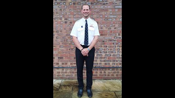Wells RNLI Kent Cooper representing Wells and Attending the RAF memorial at Runnymede on 18th December 2019. Kent in RNLI shirt