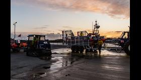 Training evening at Burry Port Lifeboat Station during summer 2024