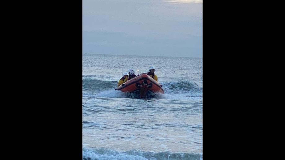 Port Talbot RNLI recovering from a tier one assessment