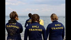 Scottish lifeguards completing inductions at Silver sands Aberdour