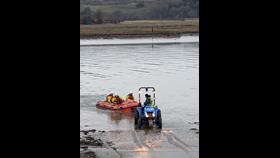 Lifeboat D-854 returns to Kippford after rescue 16th February 2025