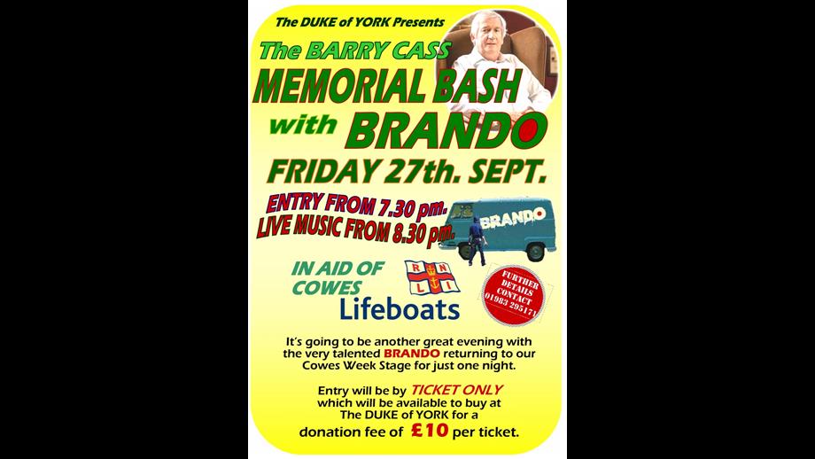 The Duke of York’s promotional poster for the Barry Cass Memorial Bash 2024