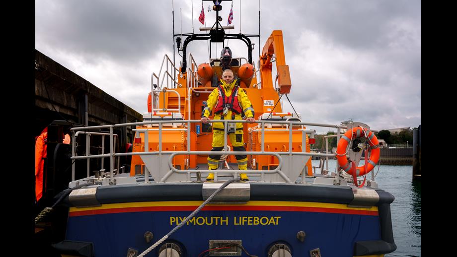 Plymouth RNLI retiring Coxswain/Mechanic Simon Jeffery