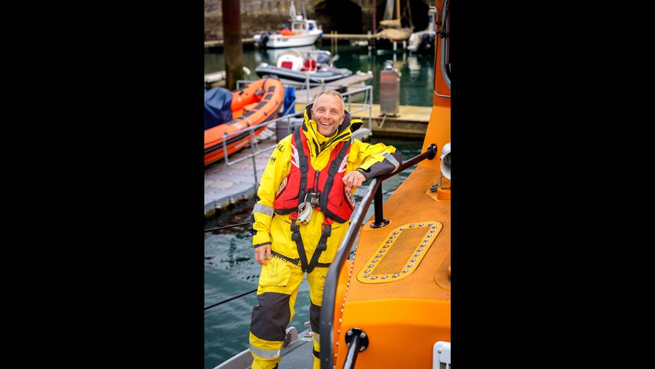 Plymouth RNLI retiring Coxswain/Mechanic Simon Jeffery