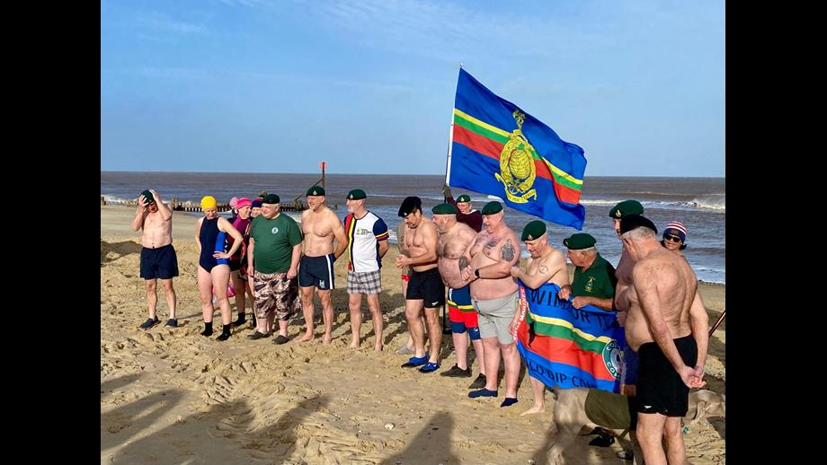 on the beach before entering the sea