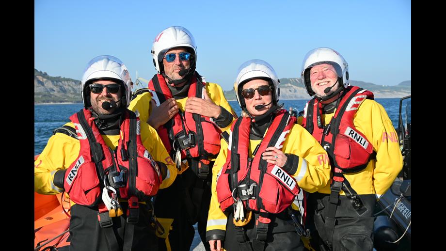 Lifeboat crew in full PPE