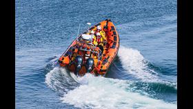 Kinghorn RNLI lifeboat, B836 Tommy Niven on a training exercise