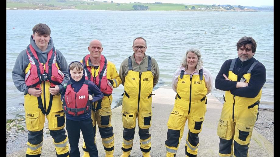 Courtmacsherry RNLI lifeboat crew pictured after the call out