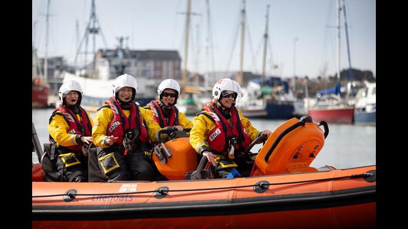 Atlantic 85 lifeboat with a crew of 4 women
