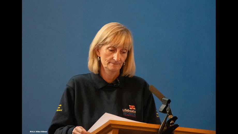 Bridlington RNLI Lifeboat Chair Lynn Shaw.