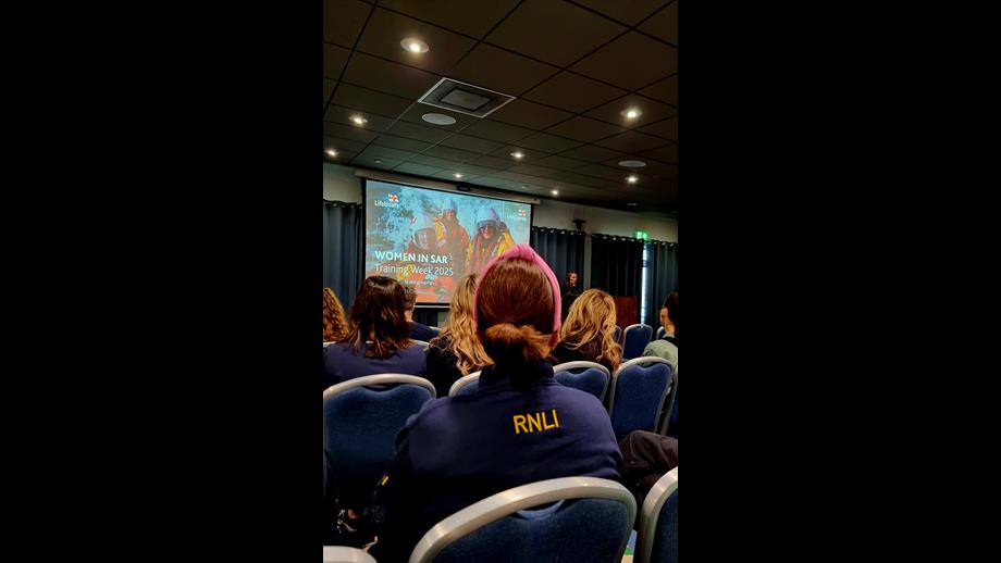 Lecture theatre at RNLI College in Poole