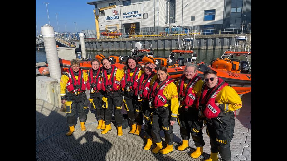 Susan (first right) with women in SAR