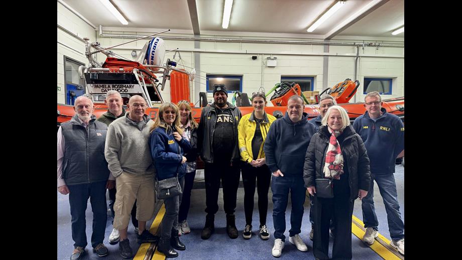 Lifeboat crew and the High Sherriff in-front of Ramsgate's ILB