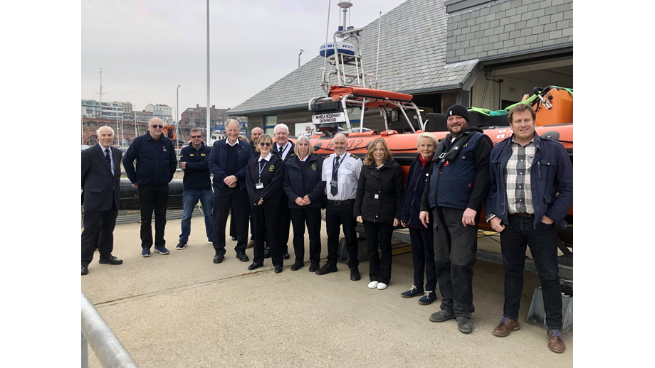 Ramsgate RNLI volunteers with the Lord Lieutenant of Kent