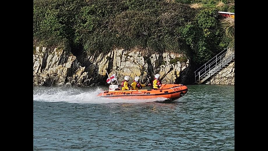Newquay's D Class on a previous shout in the River Gannel