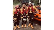 Volunteer crew (L-R) Jon Tarrant, Flo Tarrant and Jeremy Littlejohns. 