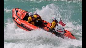 Littlehampton D-Class inshore lifeboat Spirit of Fidelity heading out to sea Sunday 11 May.