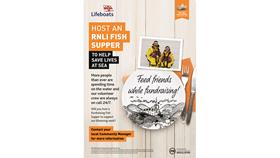 A3 Host an RNLI Fish Supper poster