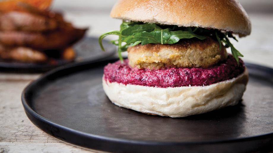 Falafel burgers. Image supplied by Farmdrop