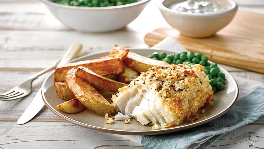 Crisp n dry fish and chips. Photo: Bright Blue Day