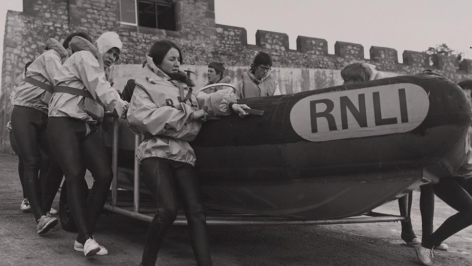 Eighteen year old Elizabeth Hostvedt is the first woman on the crew
