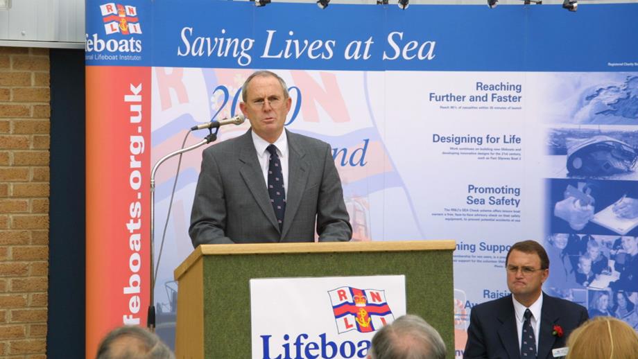 Former RNLI Operations Director Michael Vlasto