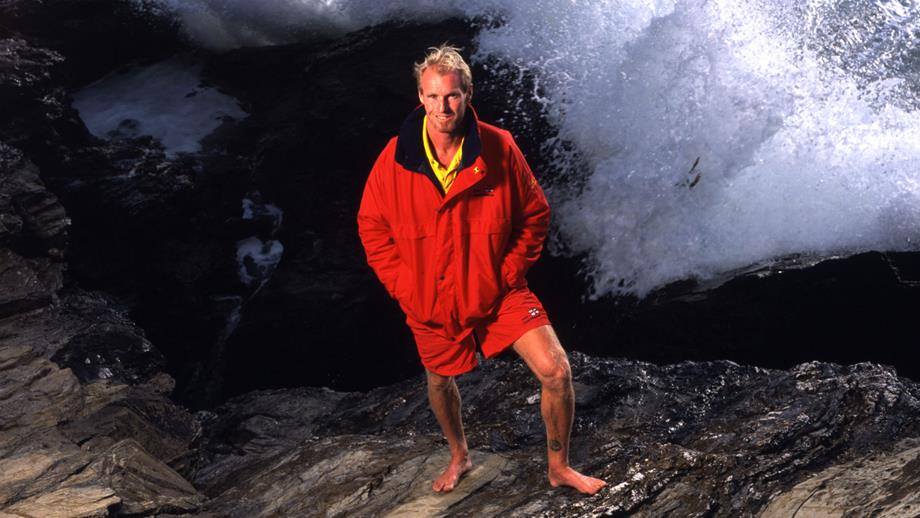 RNLI lifeguard Rod MacDonald at Newquay in 2007