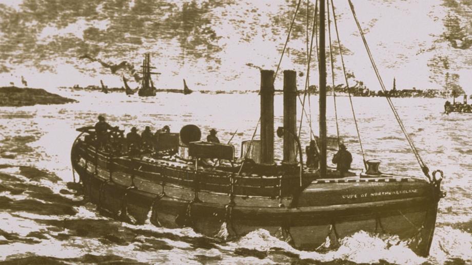 First steam-driven lifeboat, the Duke of Northumberland