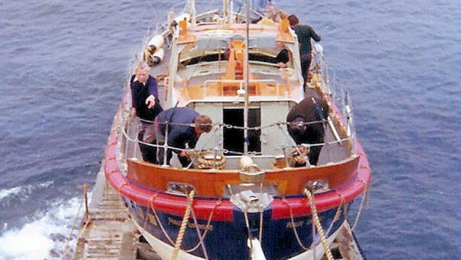 Penlee's Solomon Browne lifeboat in  0973