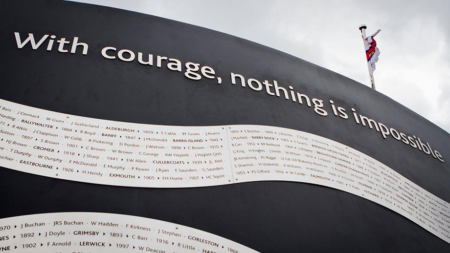 The name of every single RNLI lifeboat crew member lost at sea while endeavouring to save others is commemorated on the RNLI Memorial in Poole, Dorset