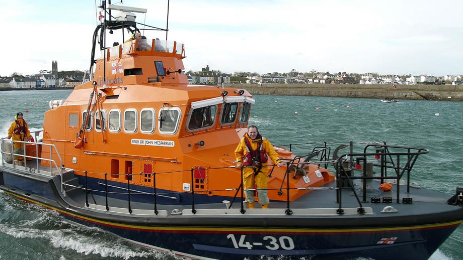 Larne RNLI's Trent class lifeboat, DR John McSparran