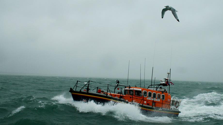Swanage RNLI's Mersey class lifeboat, Robert Charles Brown, in 2014