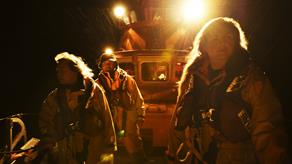 Lifeboat crew out at night