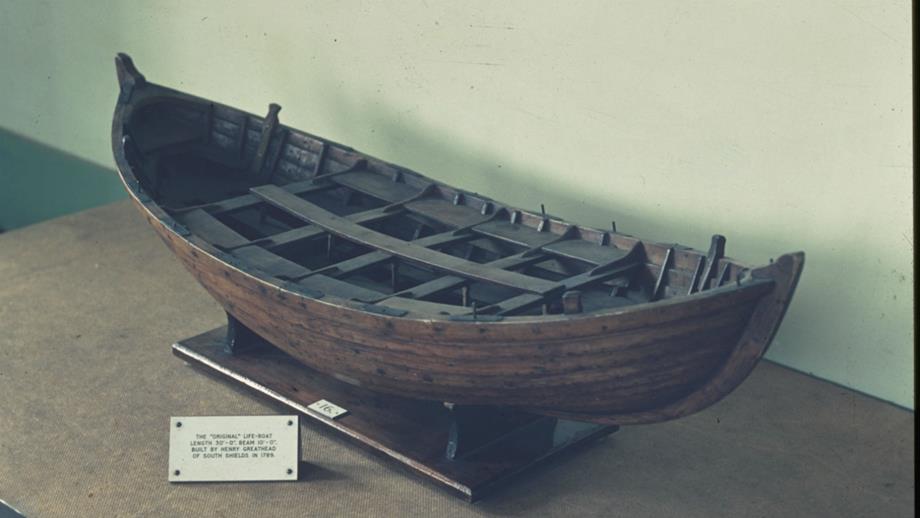 Model of the first purpose built lifeboat