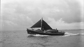 Black and white image of Arklow lifeboat, Inbhear Mor, while on trials (Photo 2)