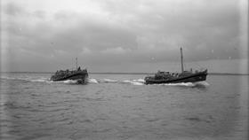 Black and white image of Arklow lifeboat, Inbhear Mor, while on trials (Photo 3)