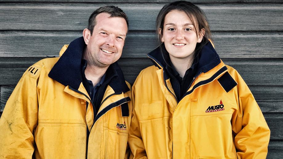 Ramsgate Coxswain Ian Cannon and his daughter Becky