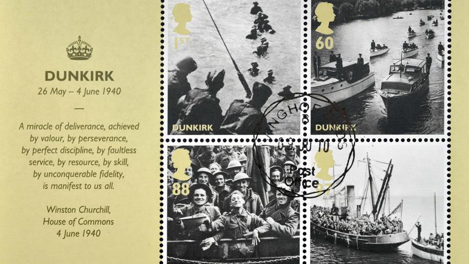 Stamps dedicated to the men of Dunkirk