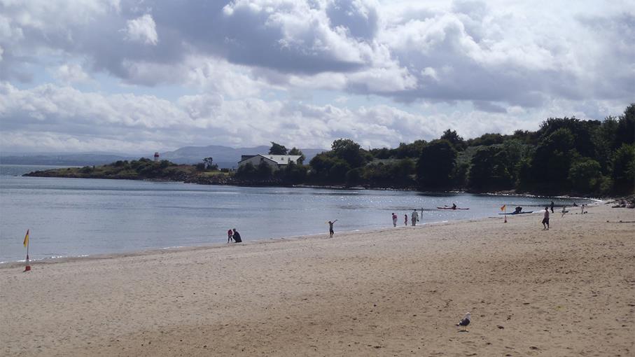 Aberdour Silver Sands Beach near Burntisland in Fife is an RNLI lifeguarded beach.