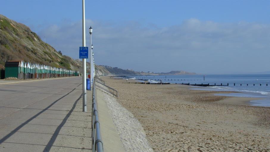 Alum Chine Beach at Bournemouth in Dorset is an RNLI lifeguarded beach.
