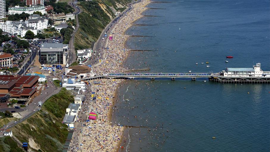 Bournemouth East Beach in Dorset is an RNLI lifeguarded beach.