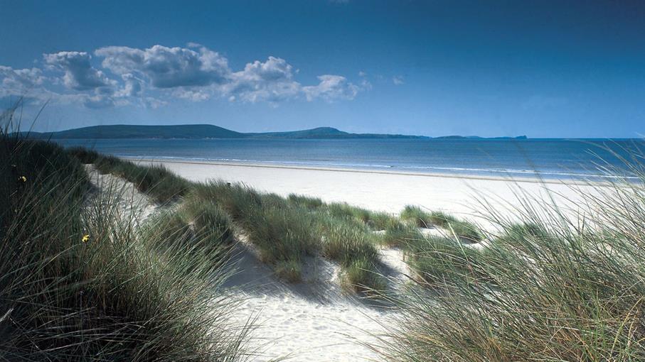 Pembrey Beach near Burry Port in Carmarthenshire is an RNLI lifeguarded beach.