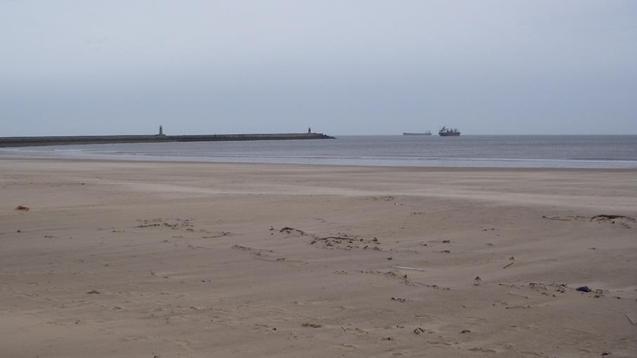 Sandhaven (Centre) Beach at South Shields in Yorkshire is an RNLI lifeguarded beach.