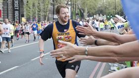 RNLI Runners taking part in the Virgin Money London Marathon (VMLM) 2018. Fundraising.