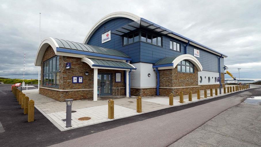 landscape photo of Burryport lifeboat station