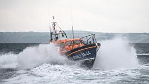 Falmouth's temporary station Shannon class all-weather lifeboat 13-44 George and Frances Phelon