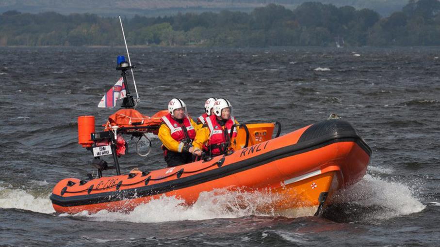 RNLI Lough Derg lifeboat on exercise