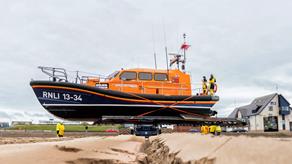 Rhyl RNLI lifeboat crew on exercise with COVID-19 PPE